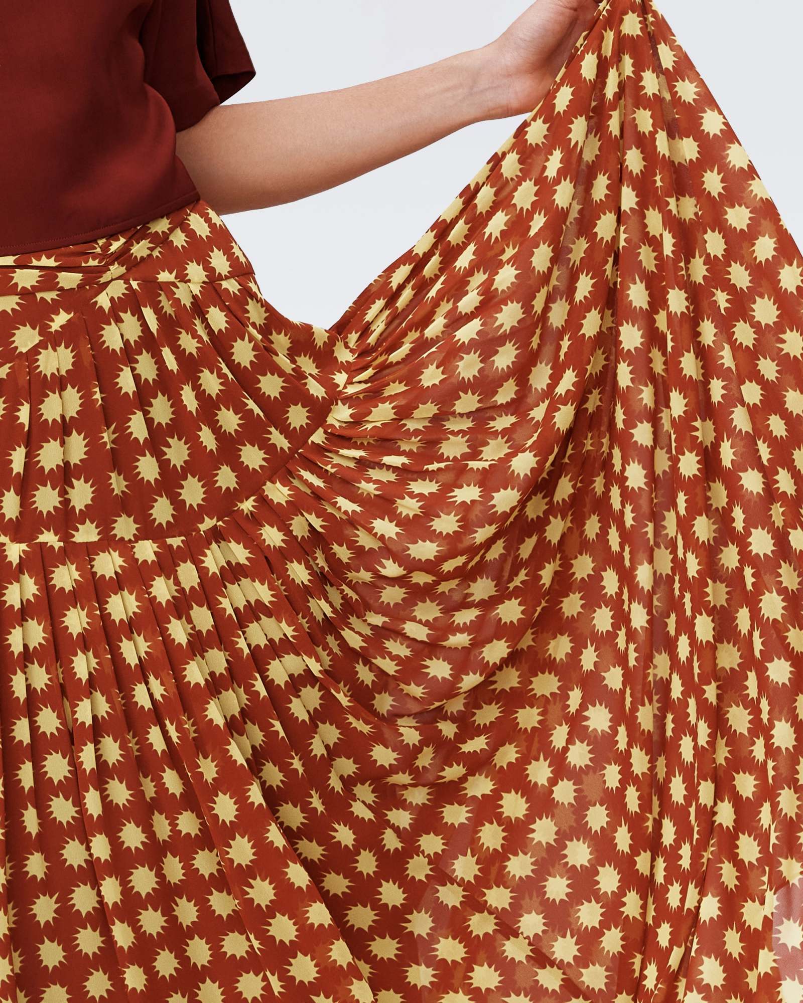 DIANE VON FURSTENBERG GRAPHIC-PRINT MAXI SKIRT