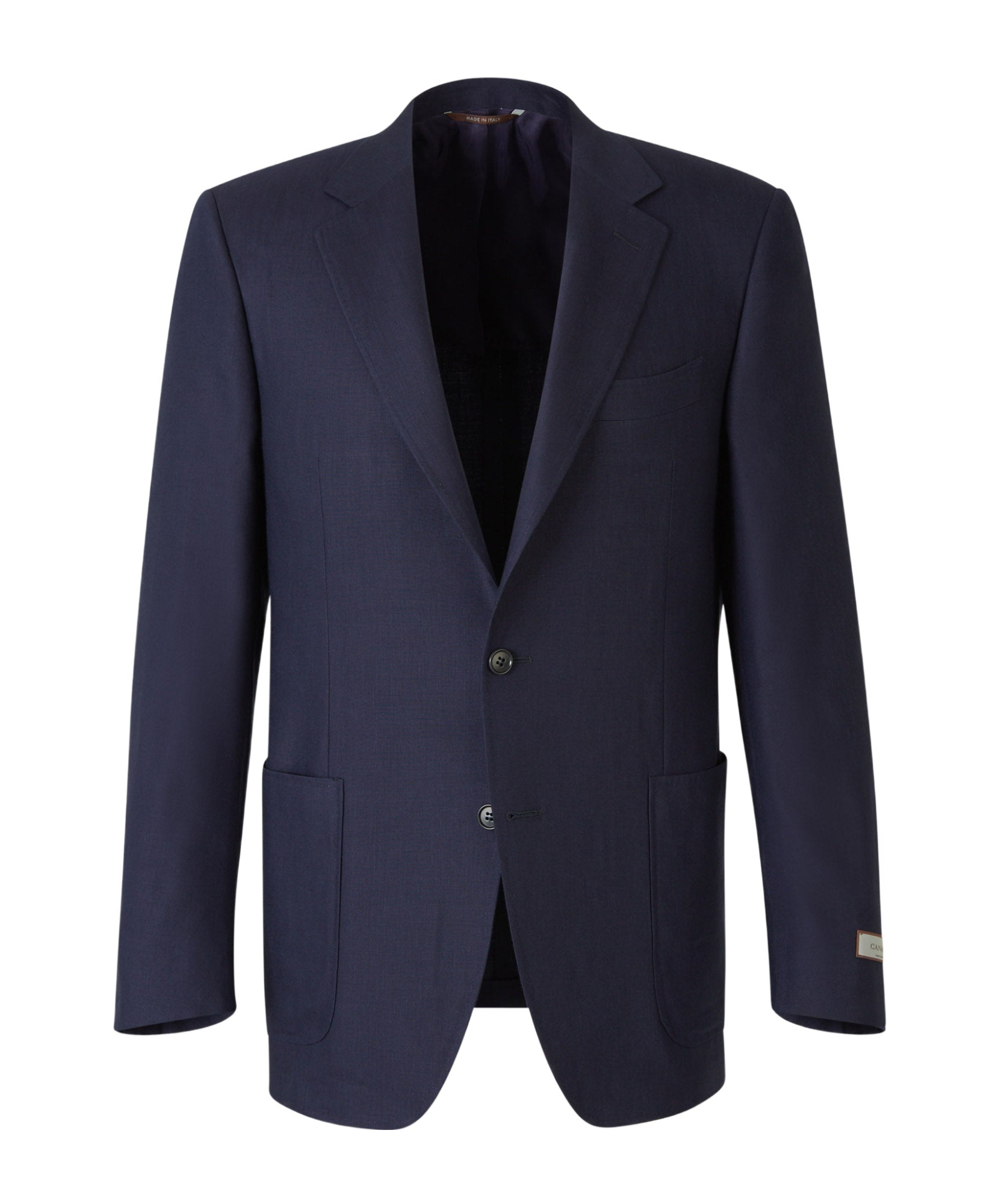 Canali Patch Pocket Blazer In Black