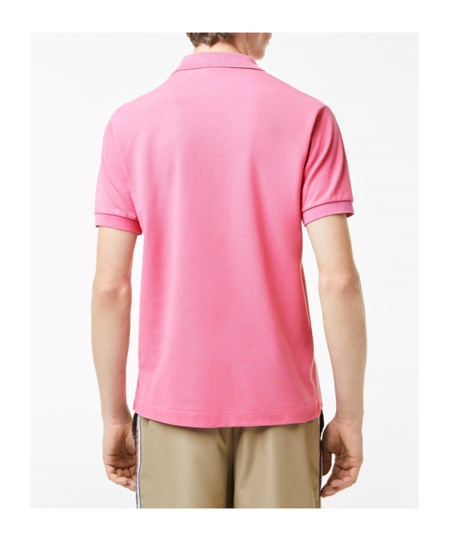 Lacoste Short-sleeved Polo Shirt In Pink