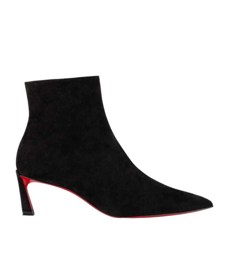 Christian Louboutin Condora Black Leather Ankle Boots In Black