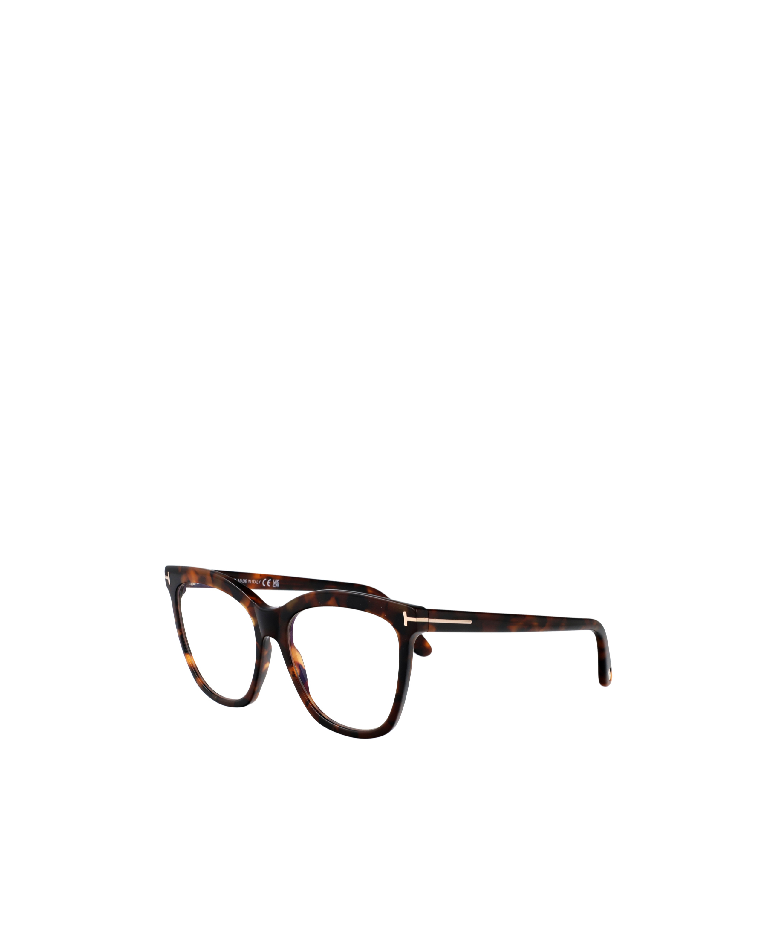 Tom Ford Geometric Frame Plain Mirror In Black