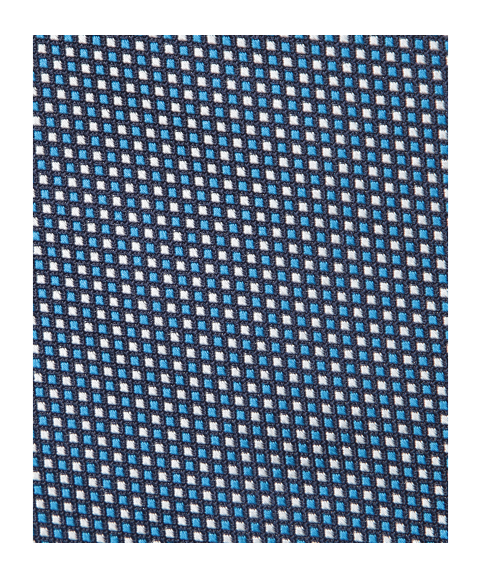 Kiton Micro Pattern Blue Diamond Tie In Blue