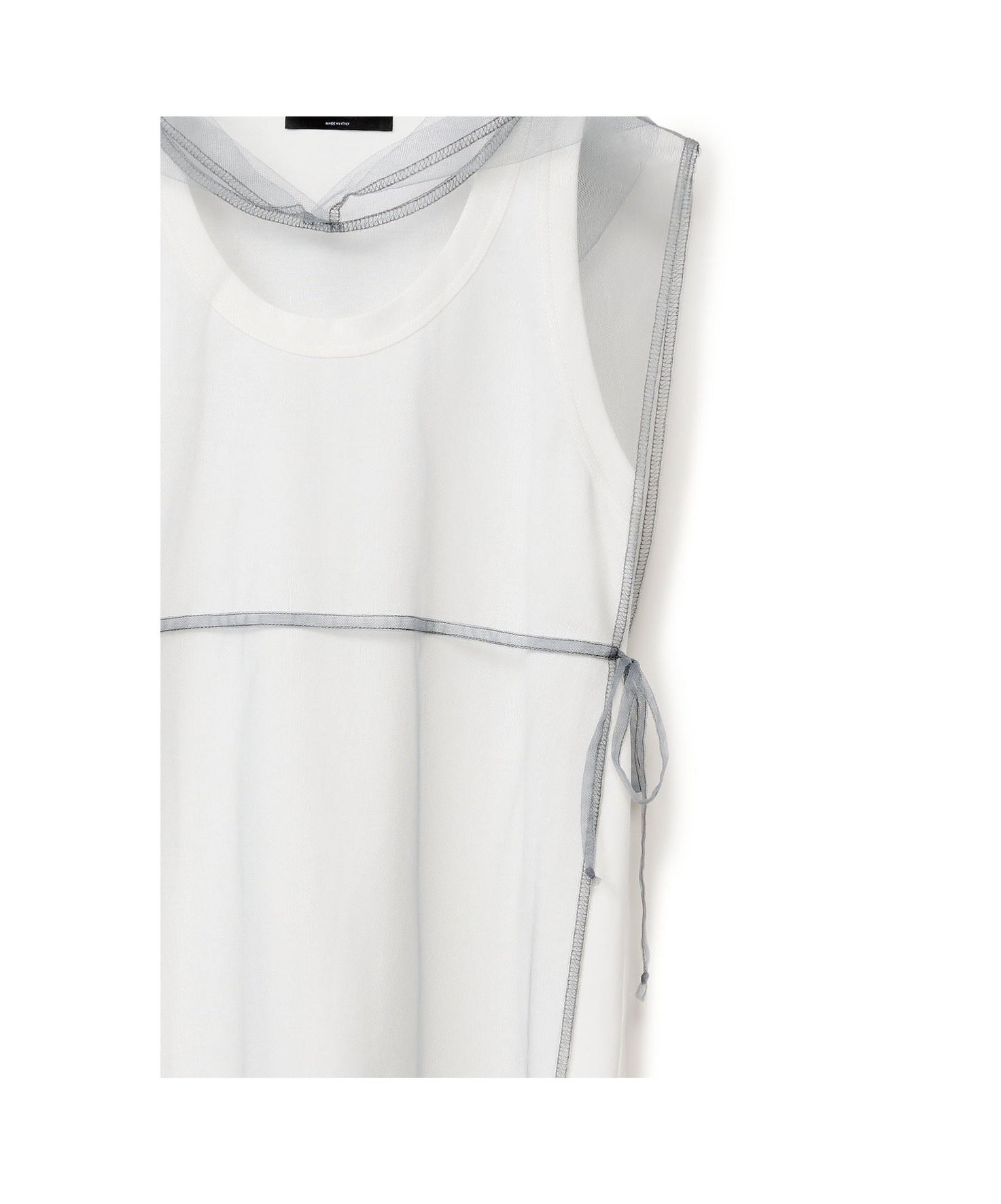 Shop Fabiana Filippi Layered Tank Top In White