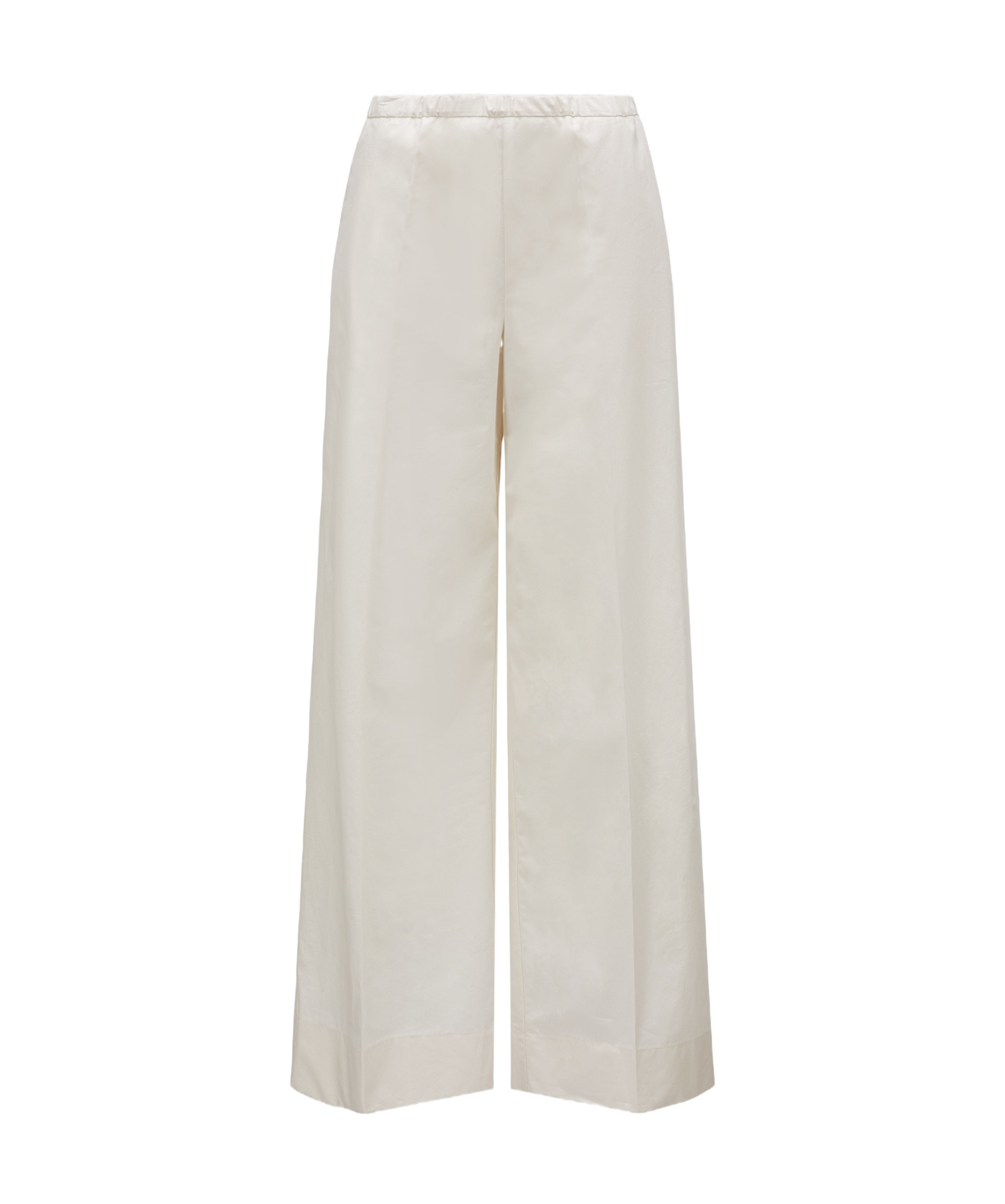 Shop Moncler Poplin Trousers In Nude