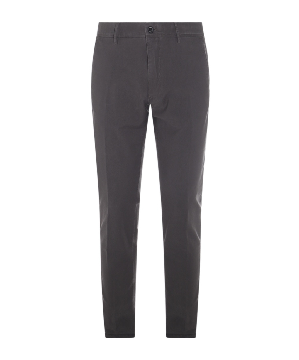 Incotex Trousers With Back And Side Pockets In Black
