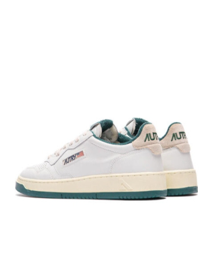 Autry Two-tone Leather Sneakers In White