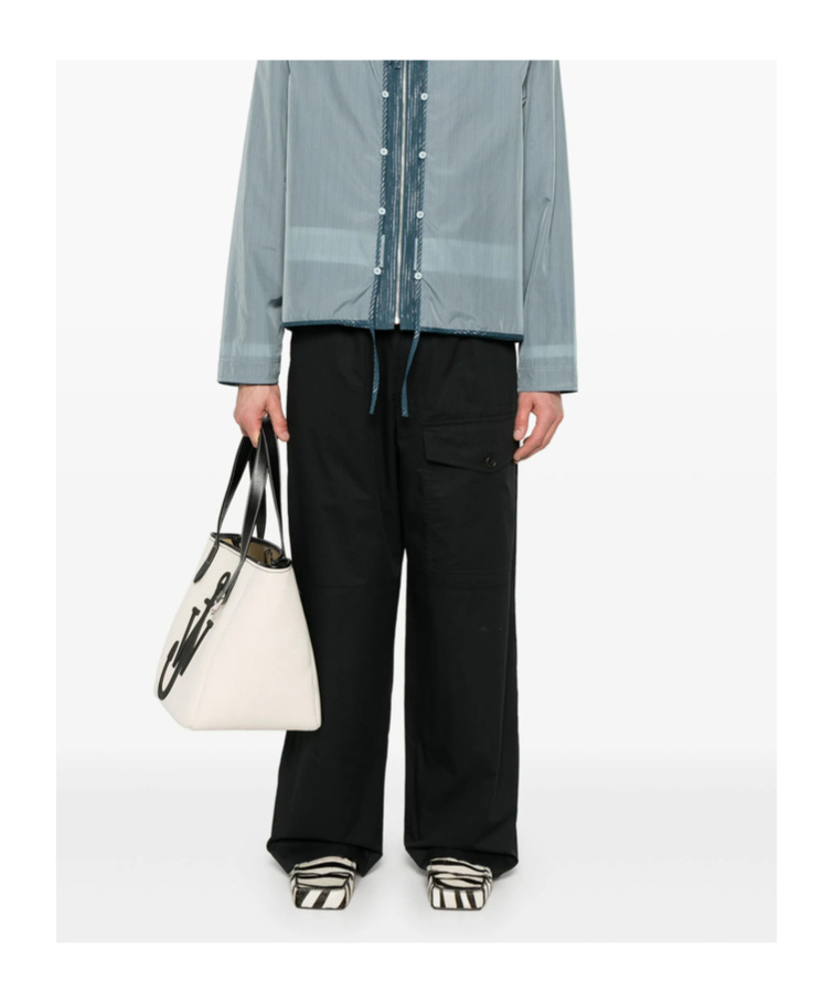 Dries Van Noten Drawstring Trousers In Black