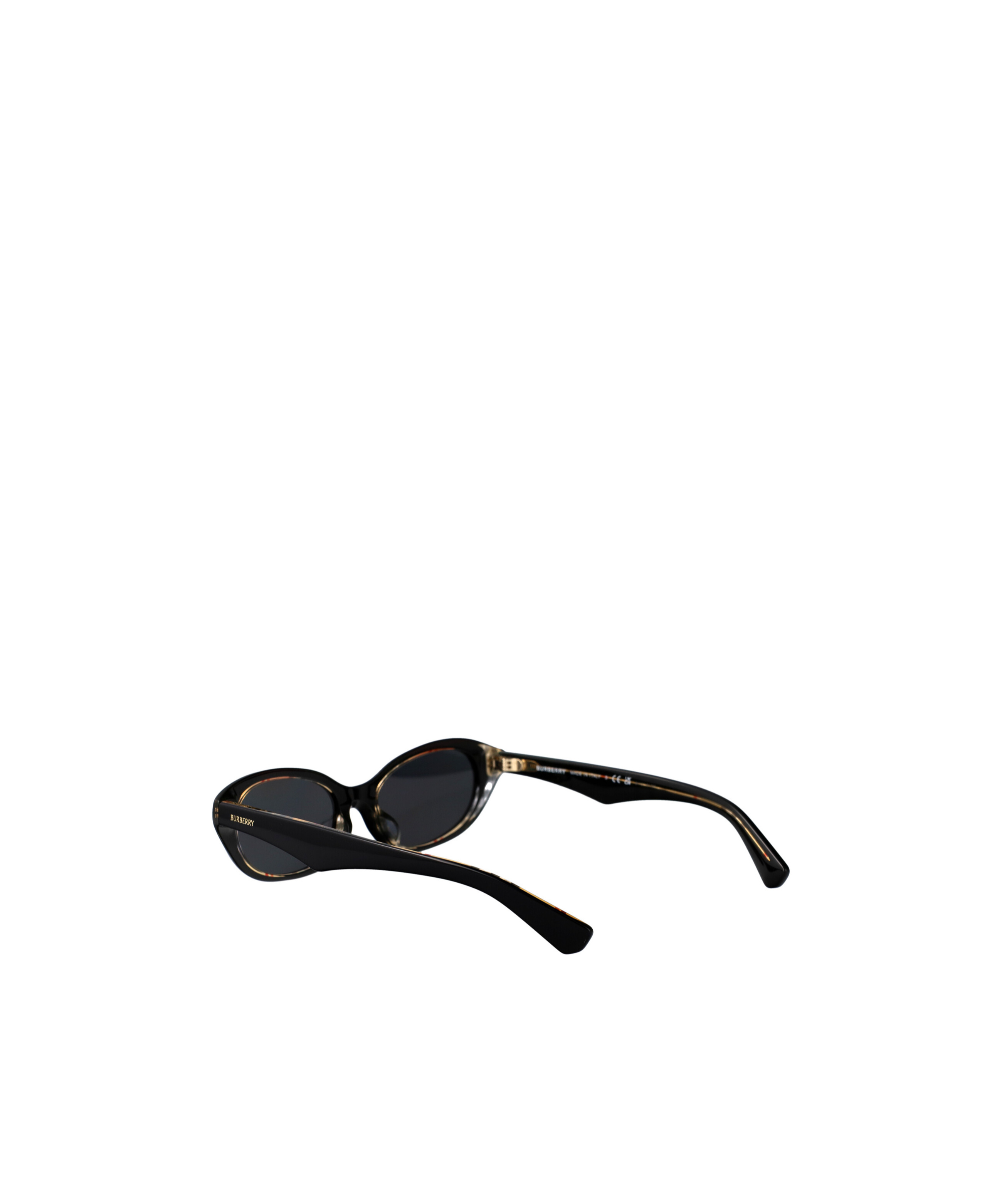 Burberry Eyewear Round Frame Sunglasses In Black