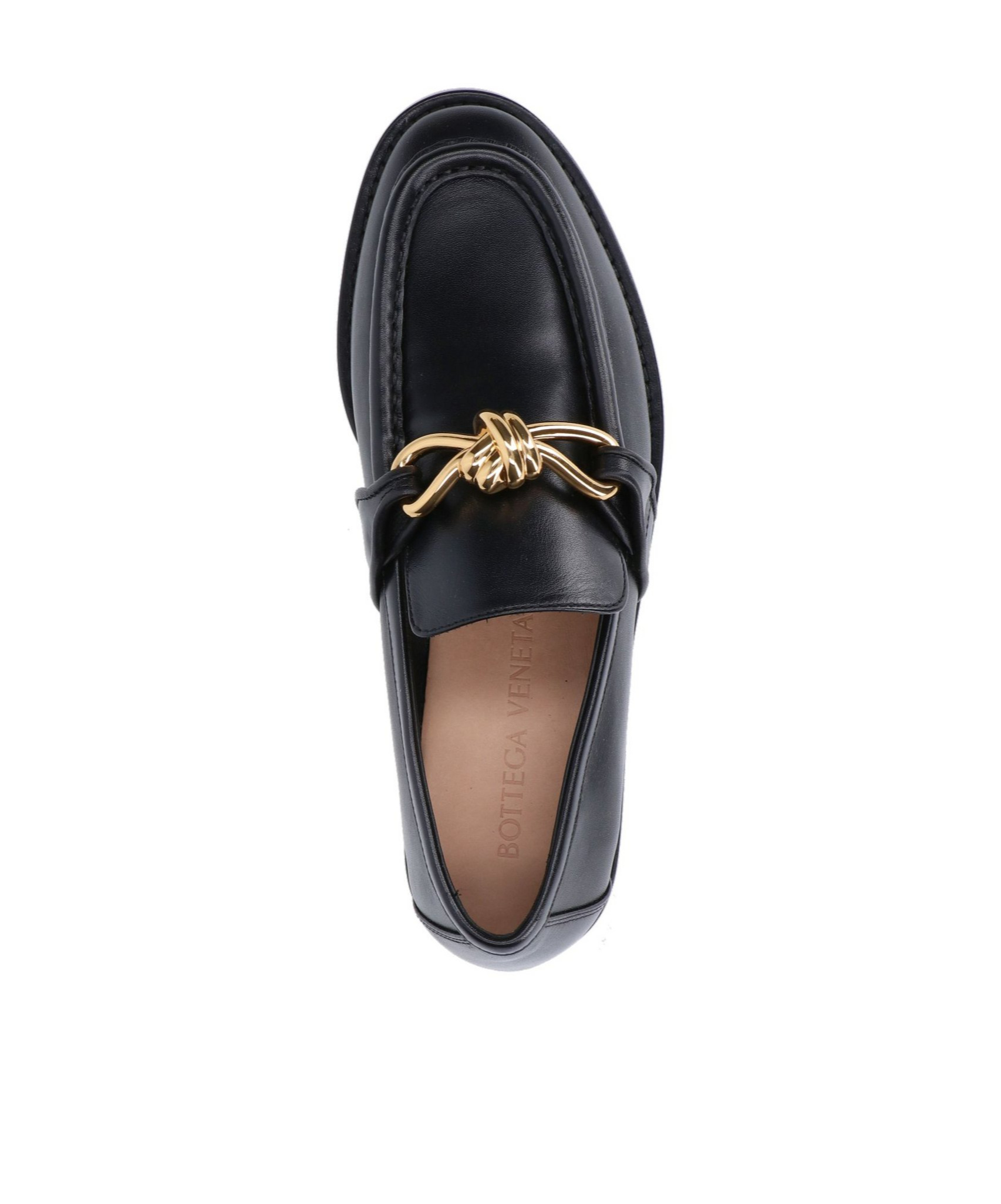 Bottega Veneta Astaire Embellished Leather Loafers In Black