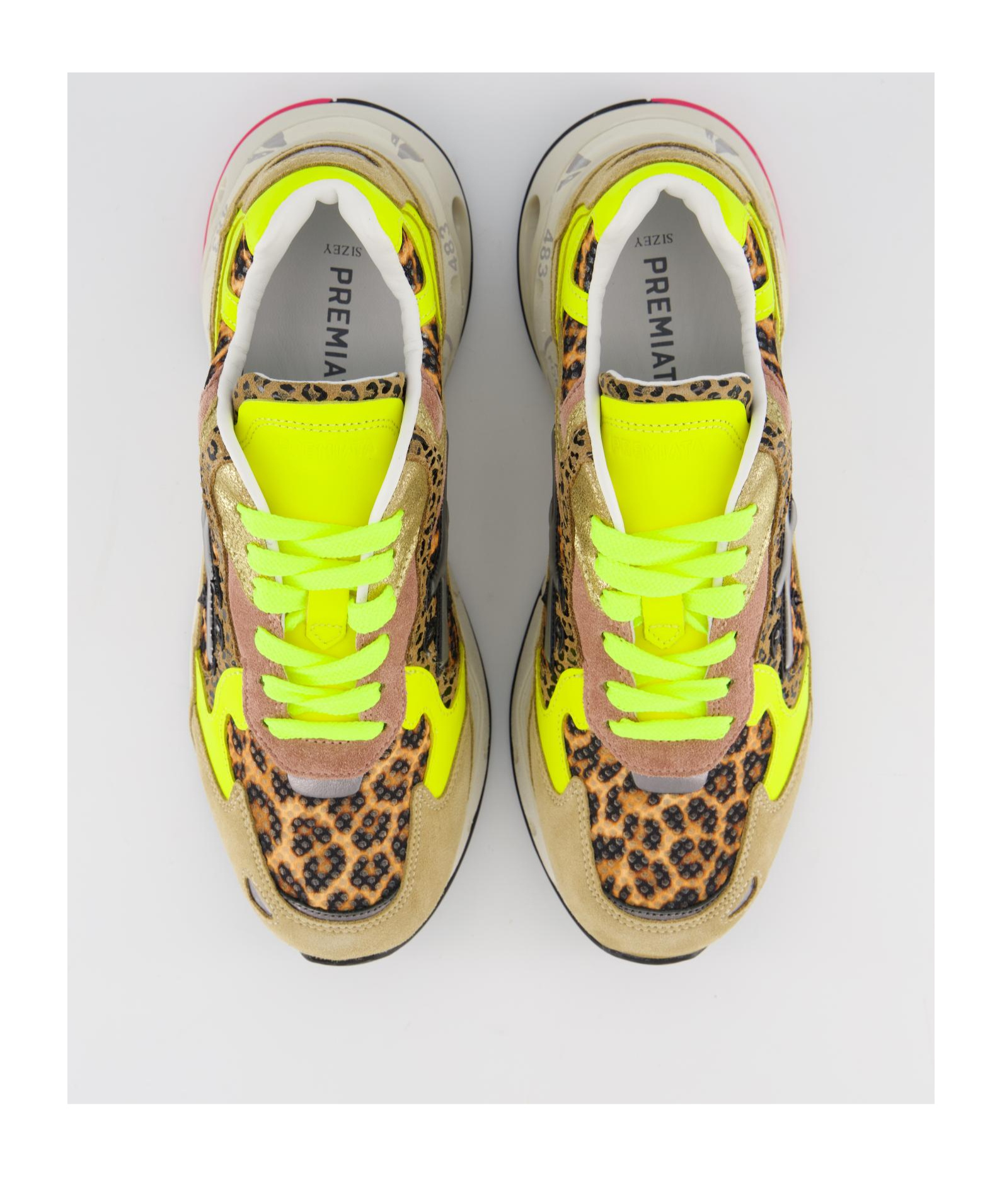 Premiata Laced Sneakers In Nude