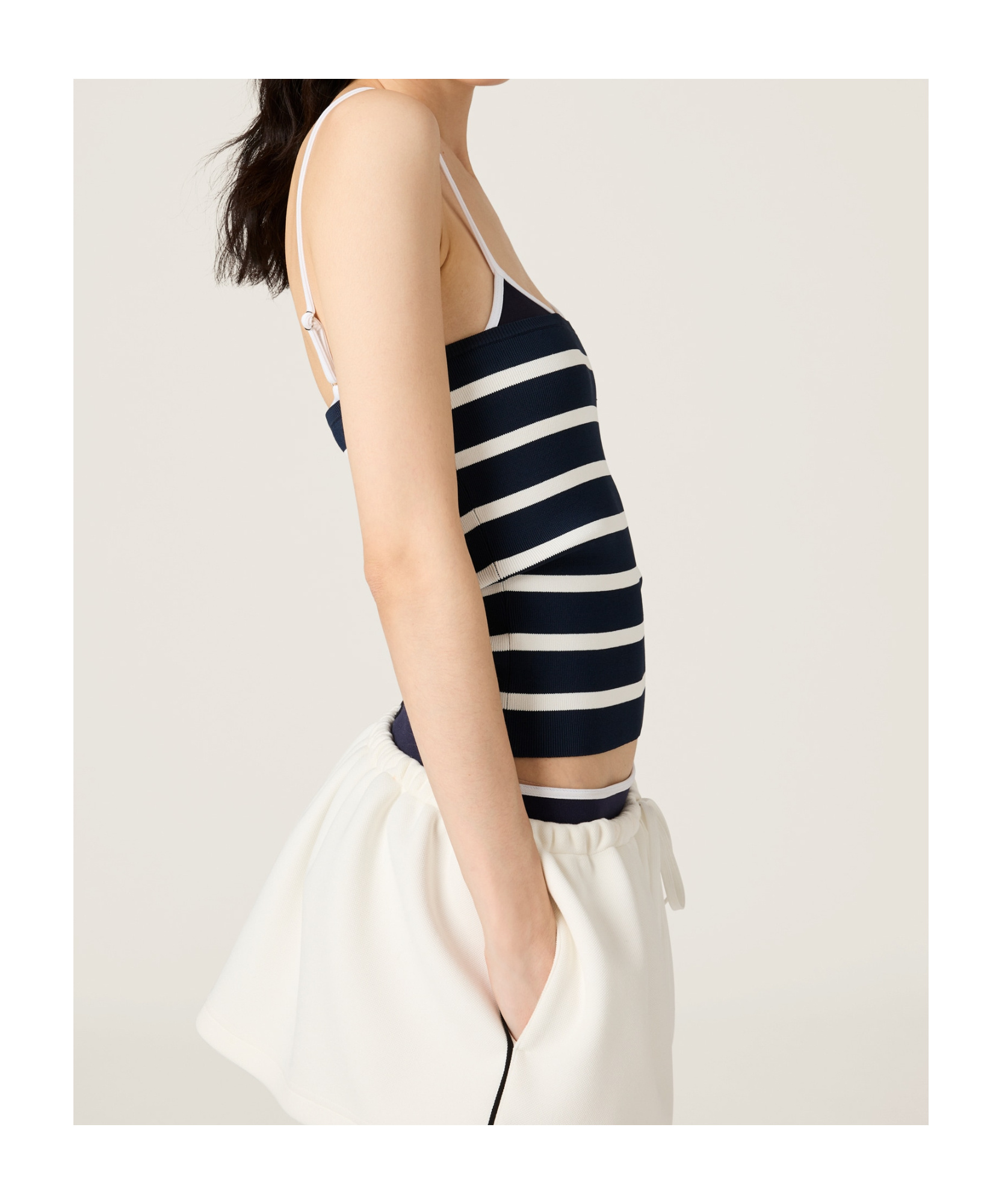 Miu Miu Striped Knit Tube Top