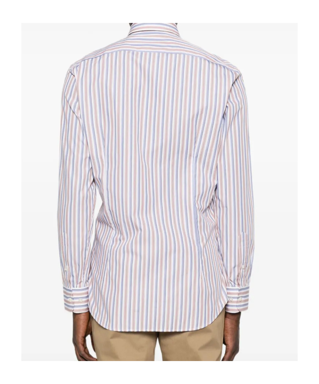Etro Striped Long-sleeved Shirt In Pink