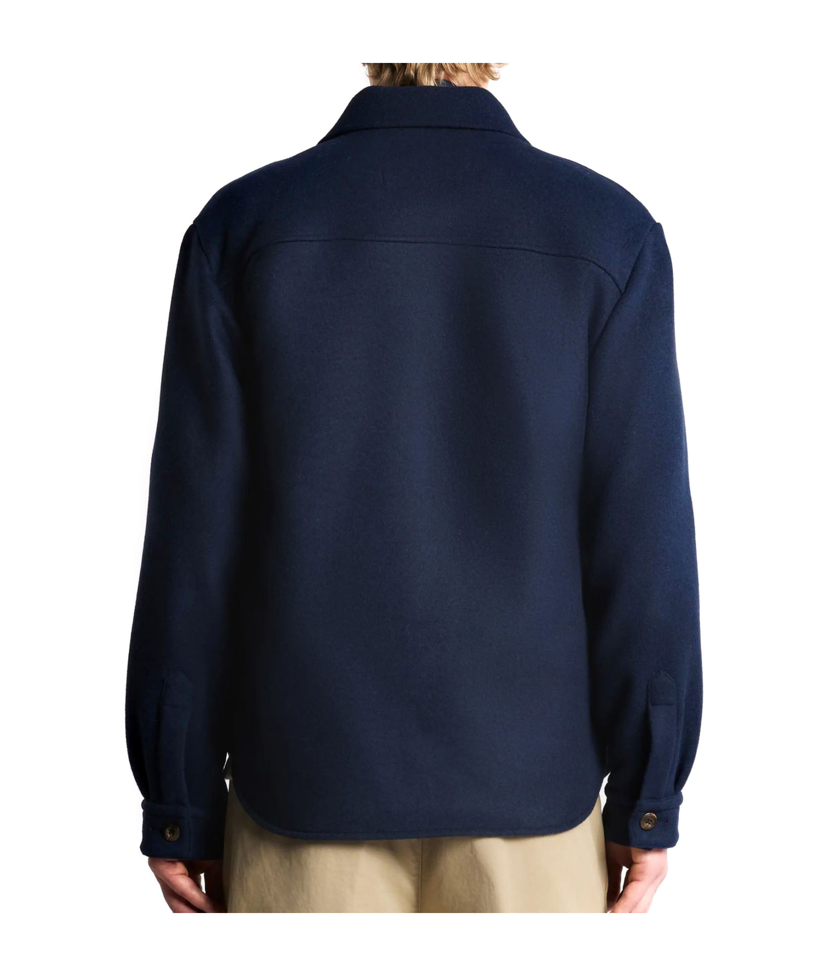 Fay Button-fastening Flap-pocket Shirt Jacket In Blue
