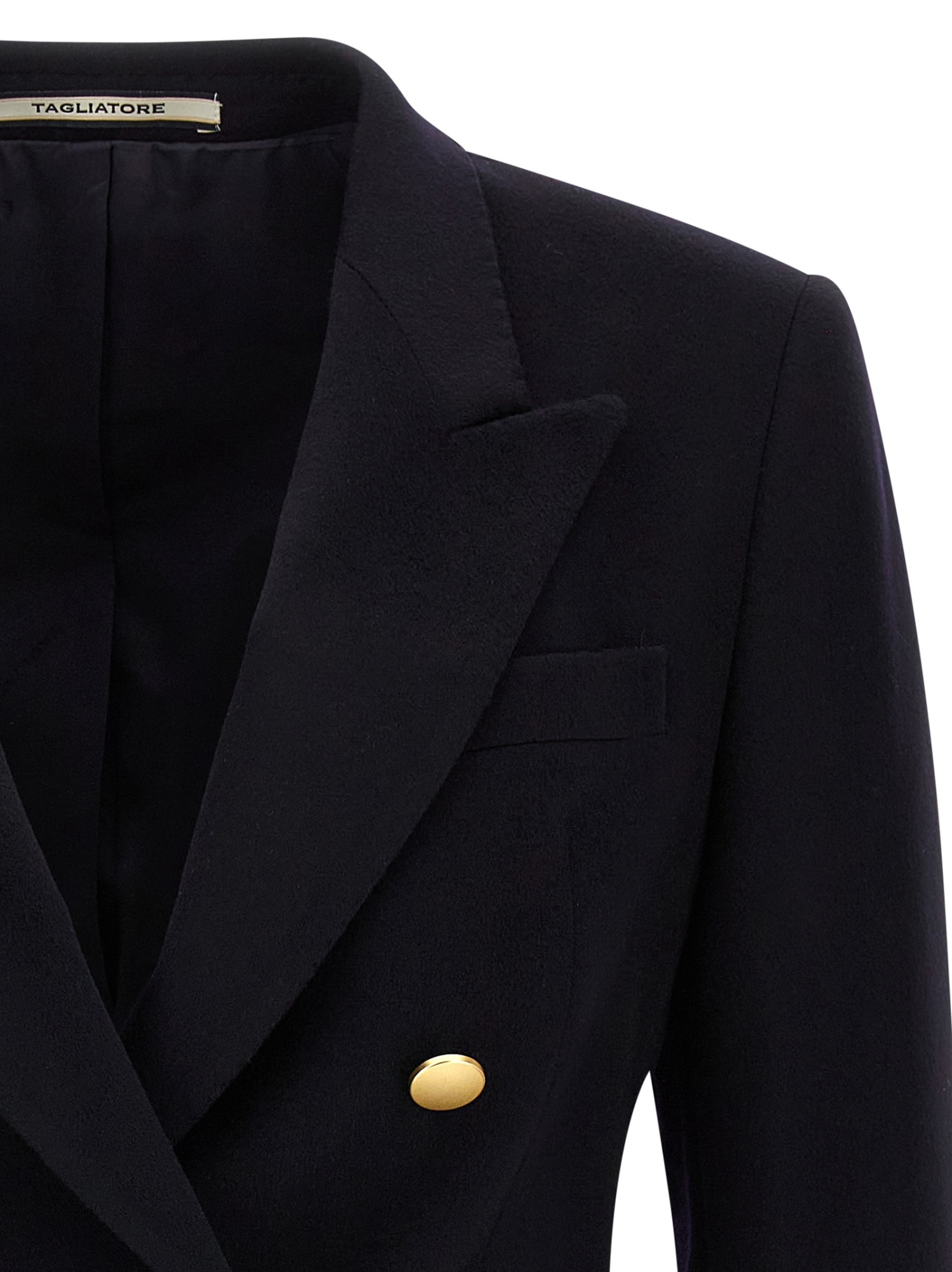 Tagliatore Double-breasted Tailored Blazer In Black