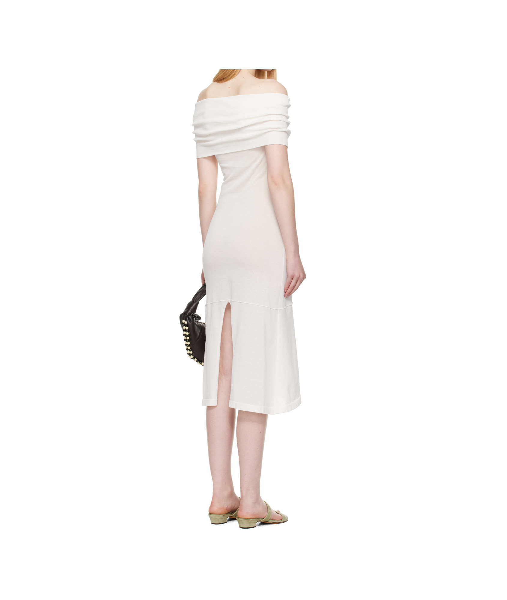 Our Legacy Off Shoulder Dress In White