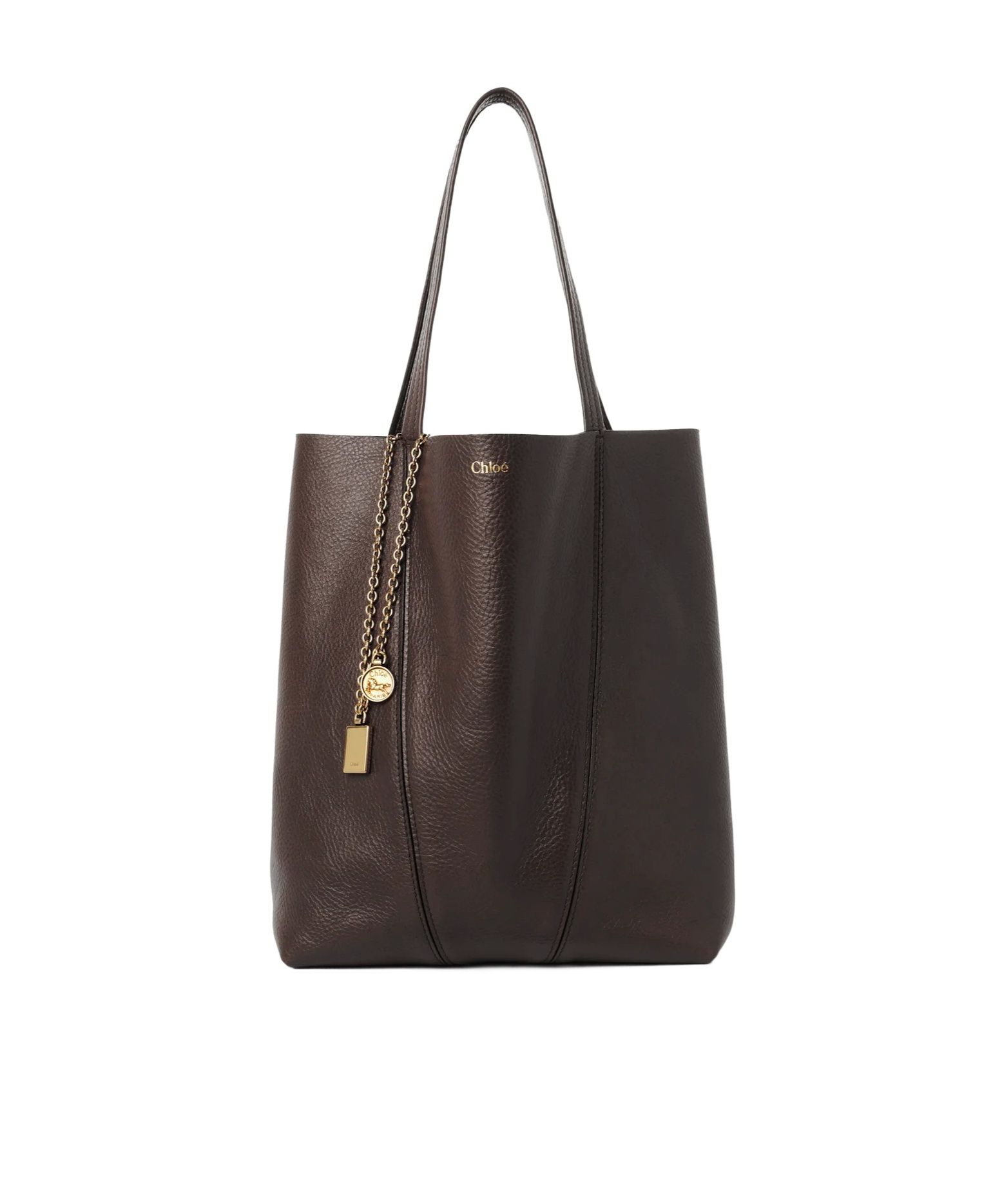 Chloé Spin Shoulder Bag In Brown
