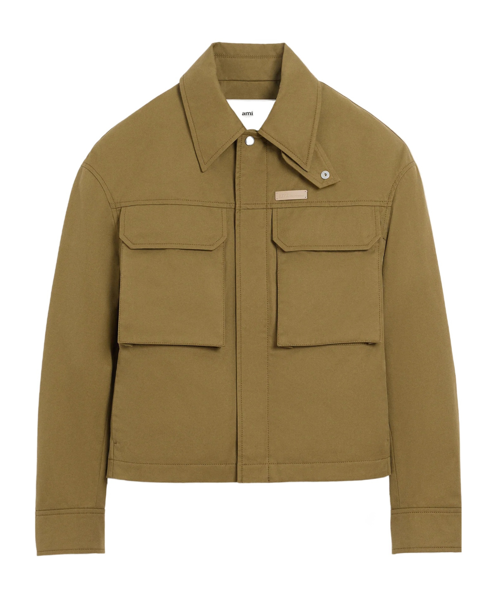 Ami Alexandre Mattiussi Green Cotton Worker Jacket In Green