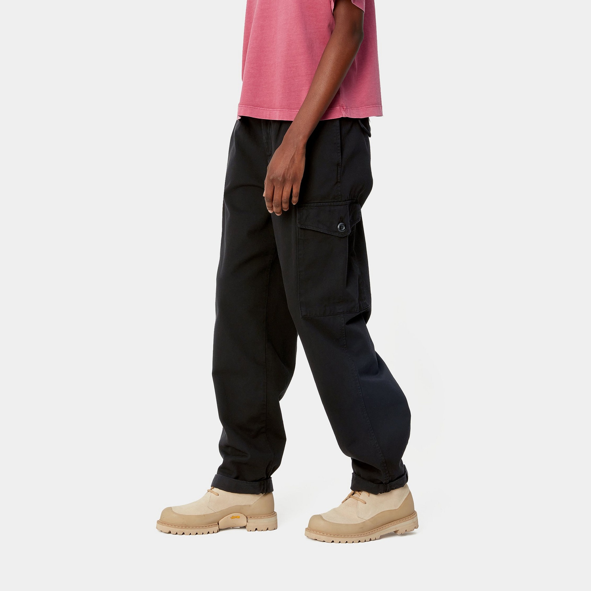 Carhartt Collins Organic Cotton Trousers In Black
