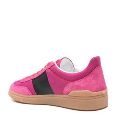 Valentino Lace-up Low-cut Casual Shoes In Pink