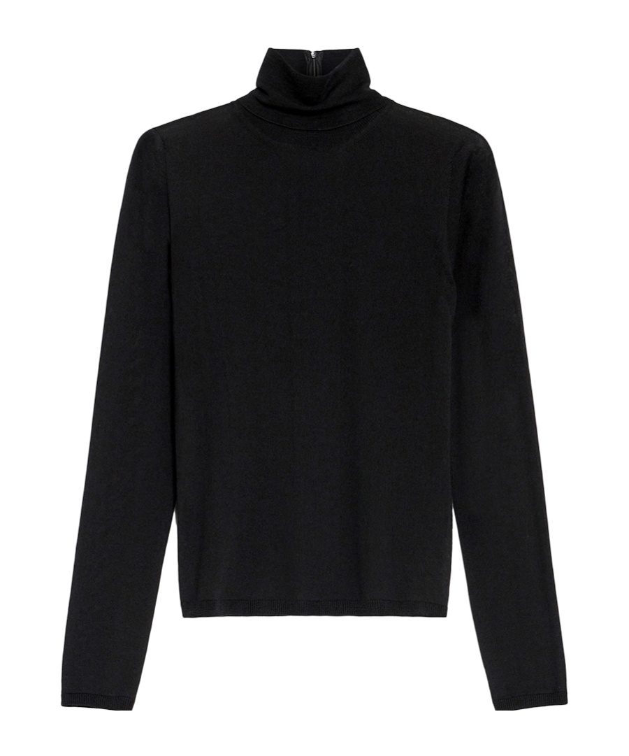 Max Mara Adda Cashmere Turtleneck Sweater In Black