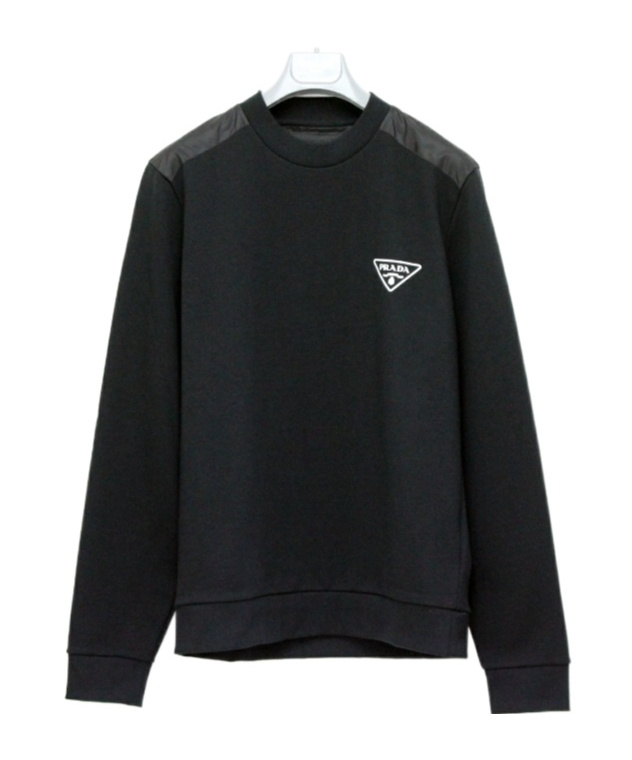 Prada Long-sleeved Sweater In Black