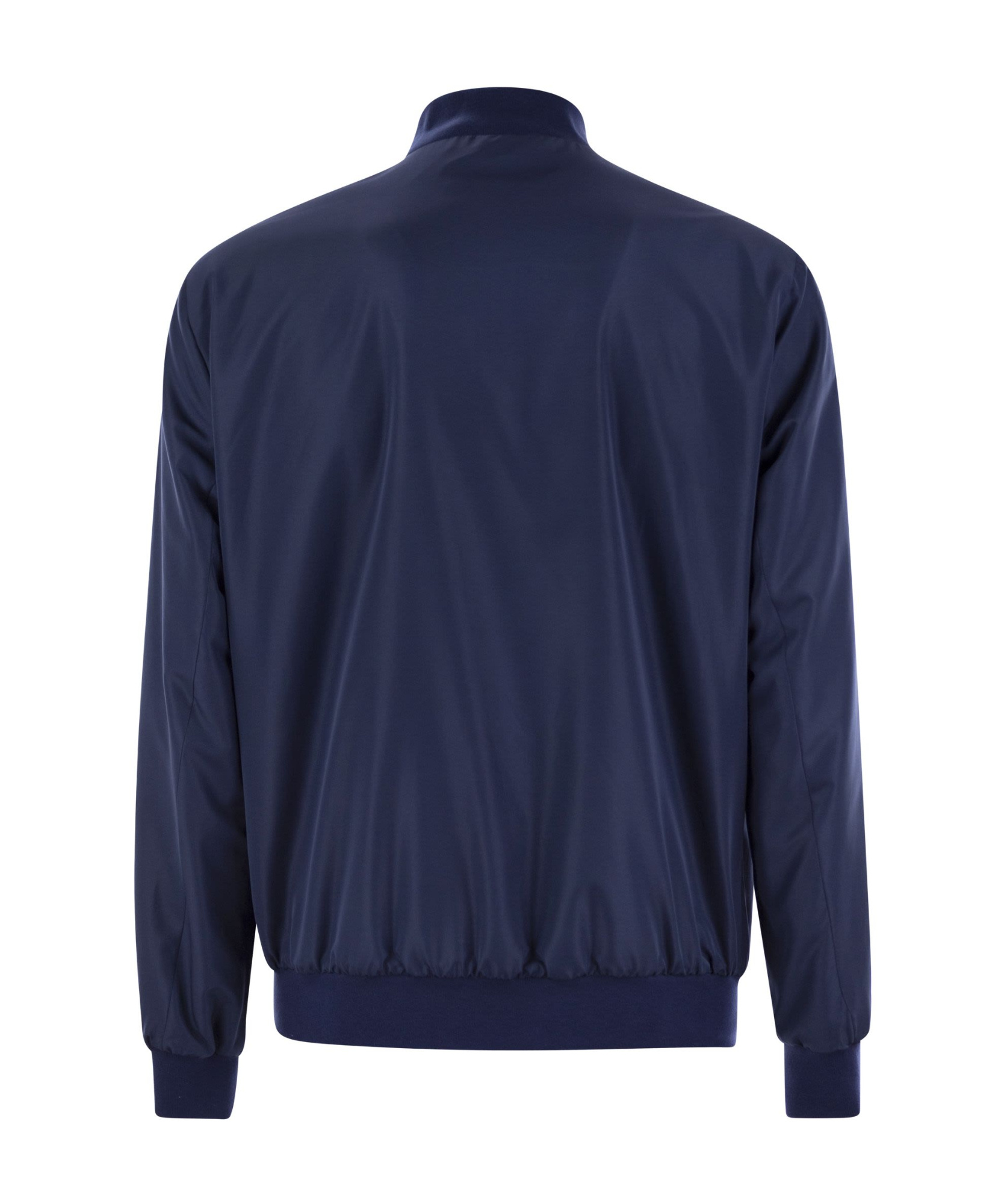 Kiton Polyester Jacket In Black