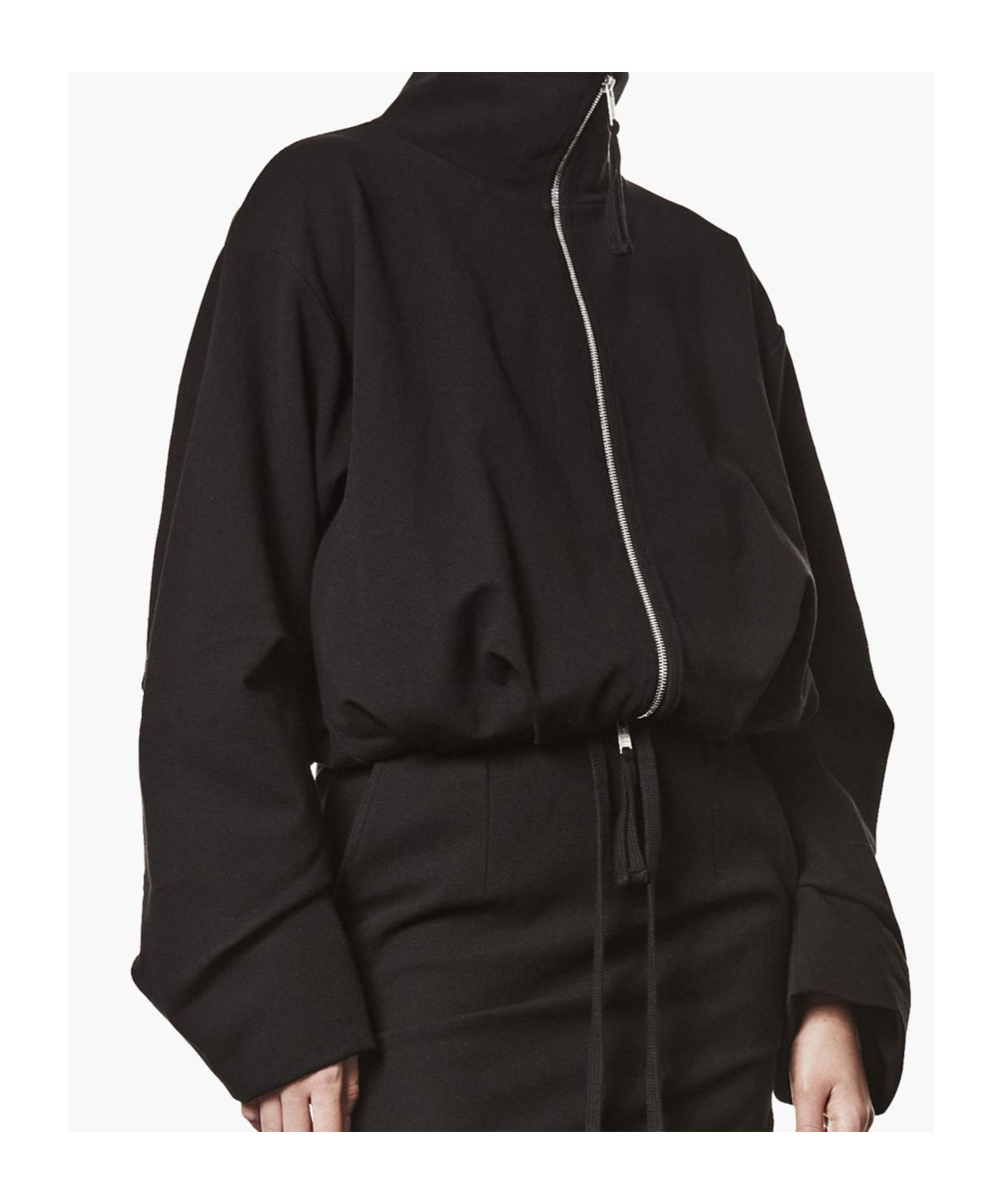 Thom Krom Zip-front Long-sleeves Jacket In Black