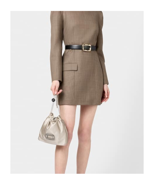 Roger Vivier Pilgrim Mini Bag In Satin