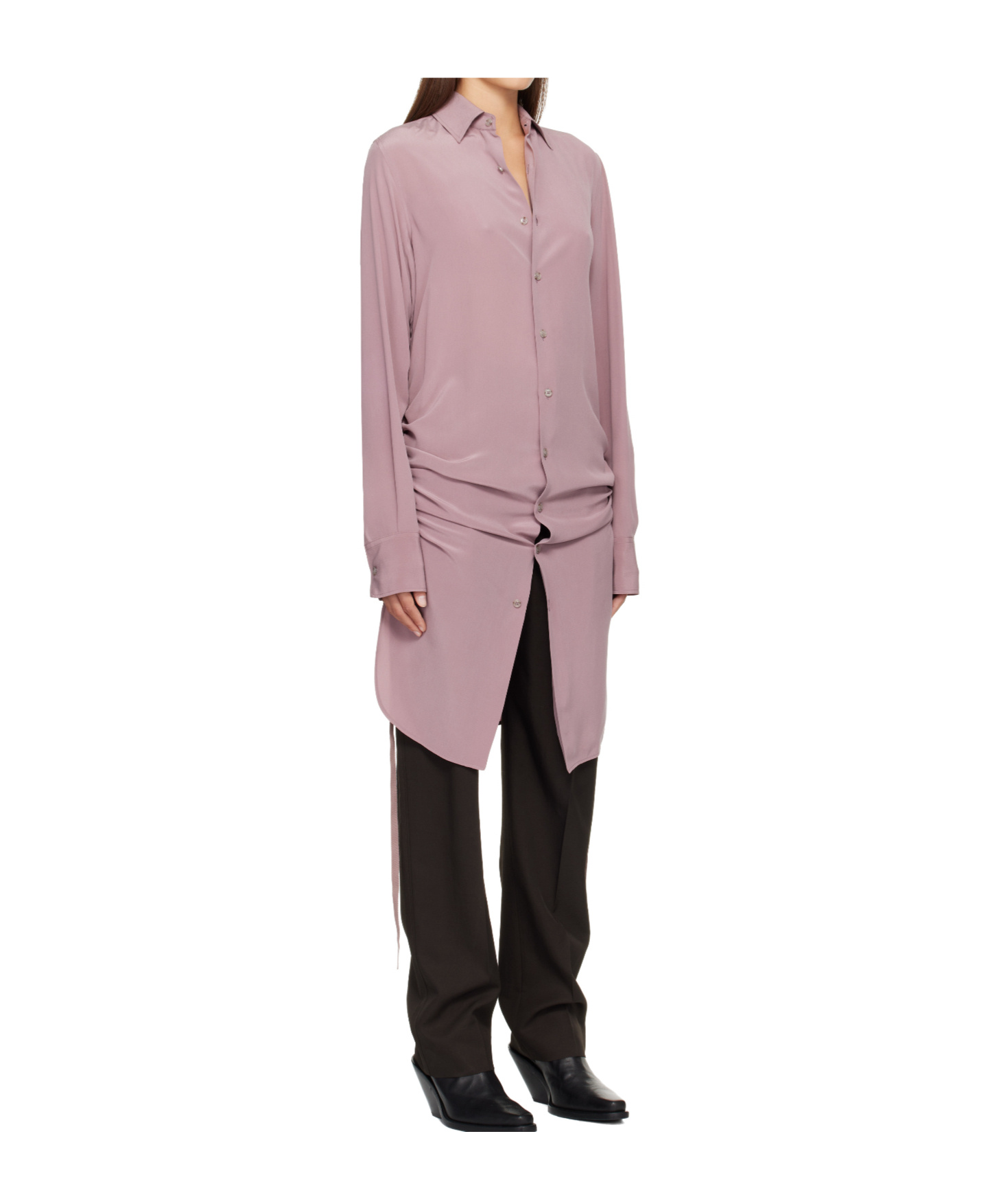 Ann Demeulemeester Sandrina High Comfort Shirt In Purple