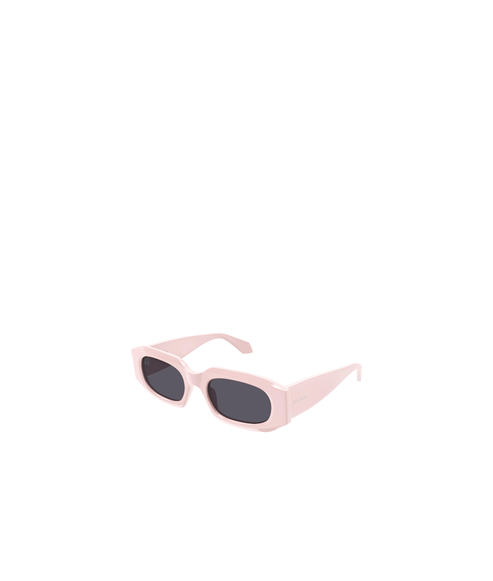 Shop Alaïa Rectangle-frame Sunglasses In Black