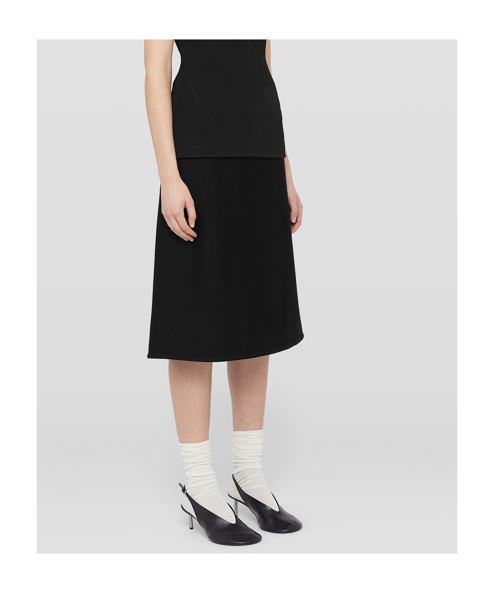 Jil Sander A-line Skirt In Black