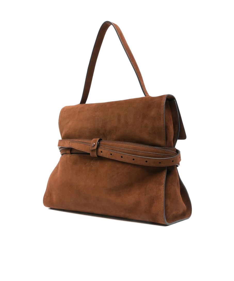 Moschino Single Handle Tote Bag In Brown