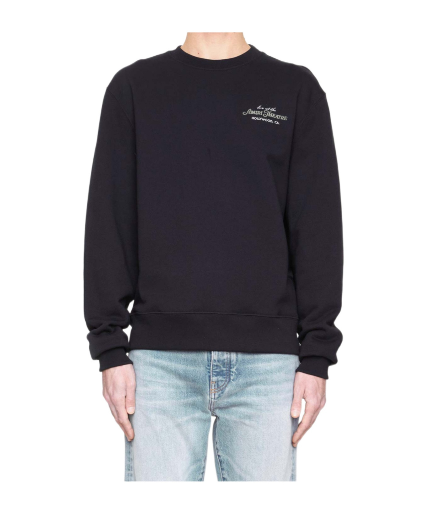 AMIRI AMIRI THEATRE LOGO PRINTED CREWNECK SWEATSHIRT
