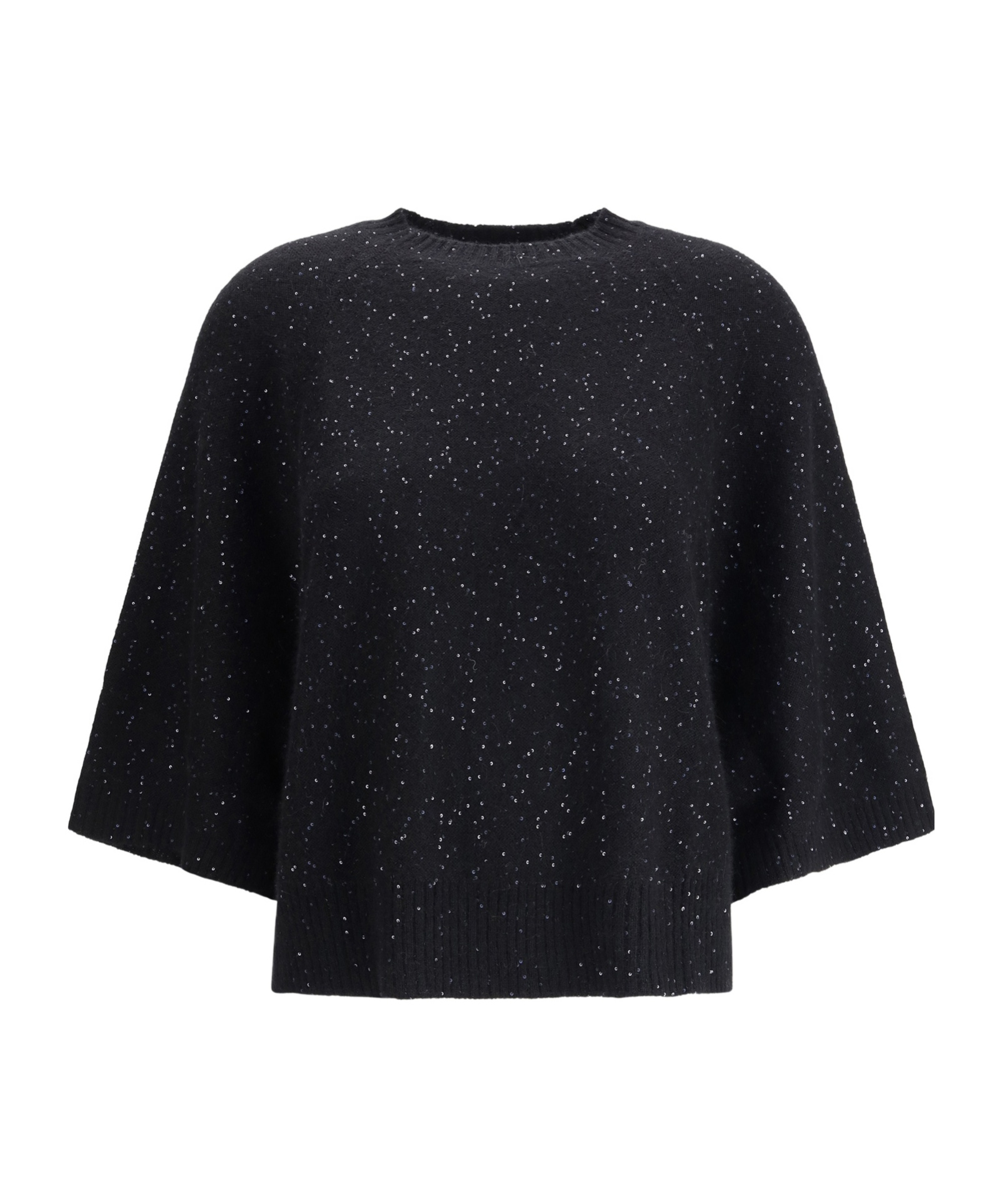 Fabiana Filippi Sequin-embellishment Ribbed Sweater In Blue