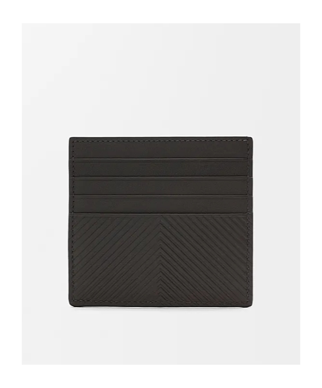 Loewe Open Cardholder In Textured Classic Calfskin In Brown