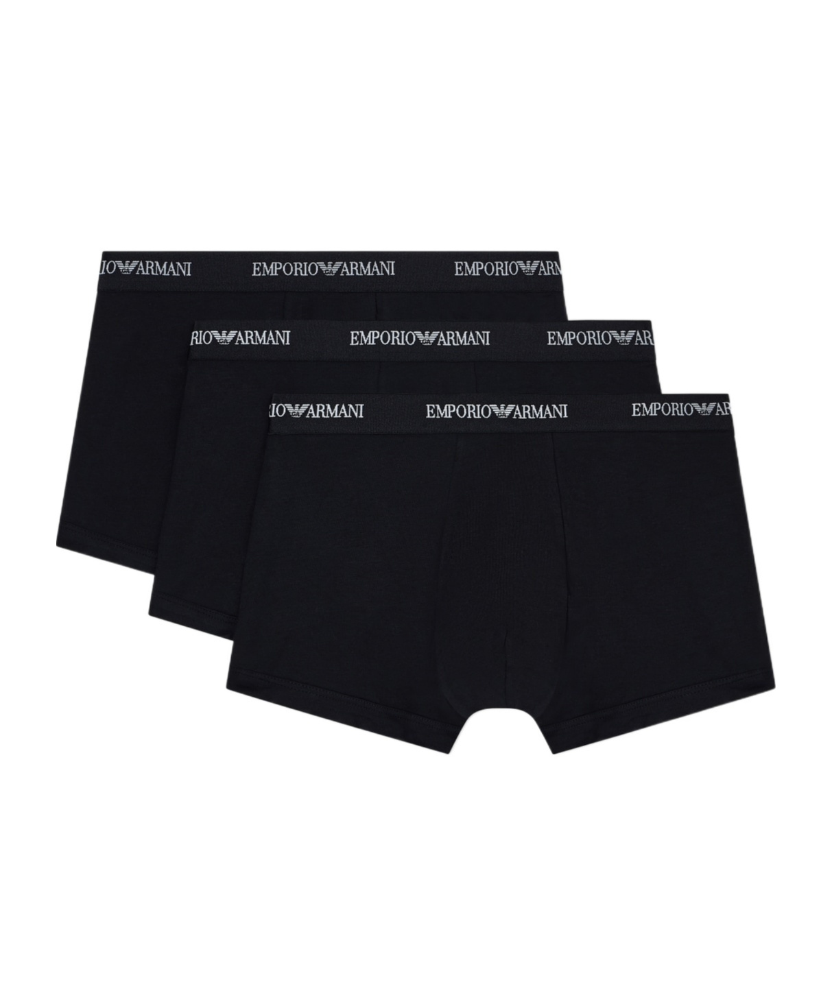 Emporio Armani Three-piece Boxer Briefs In Black