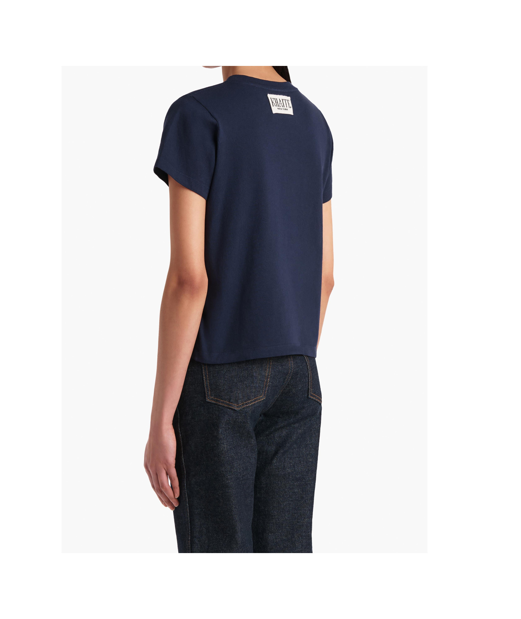Khaite Short-sleeve Crew-neck T-shirt In Blue