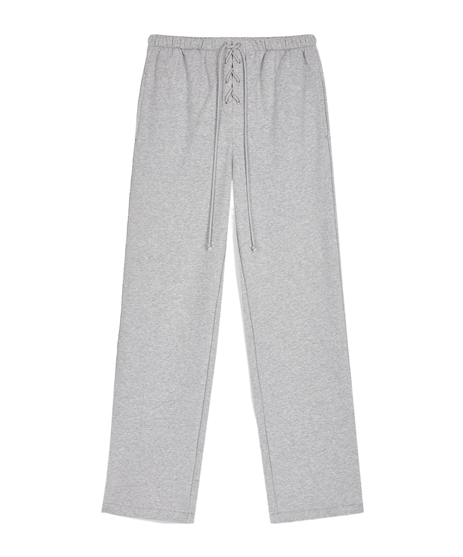 Open Yy Lace-up Sweatpants In Gray