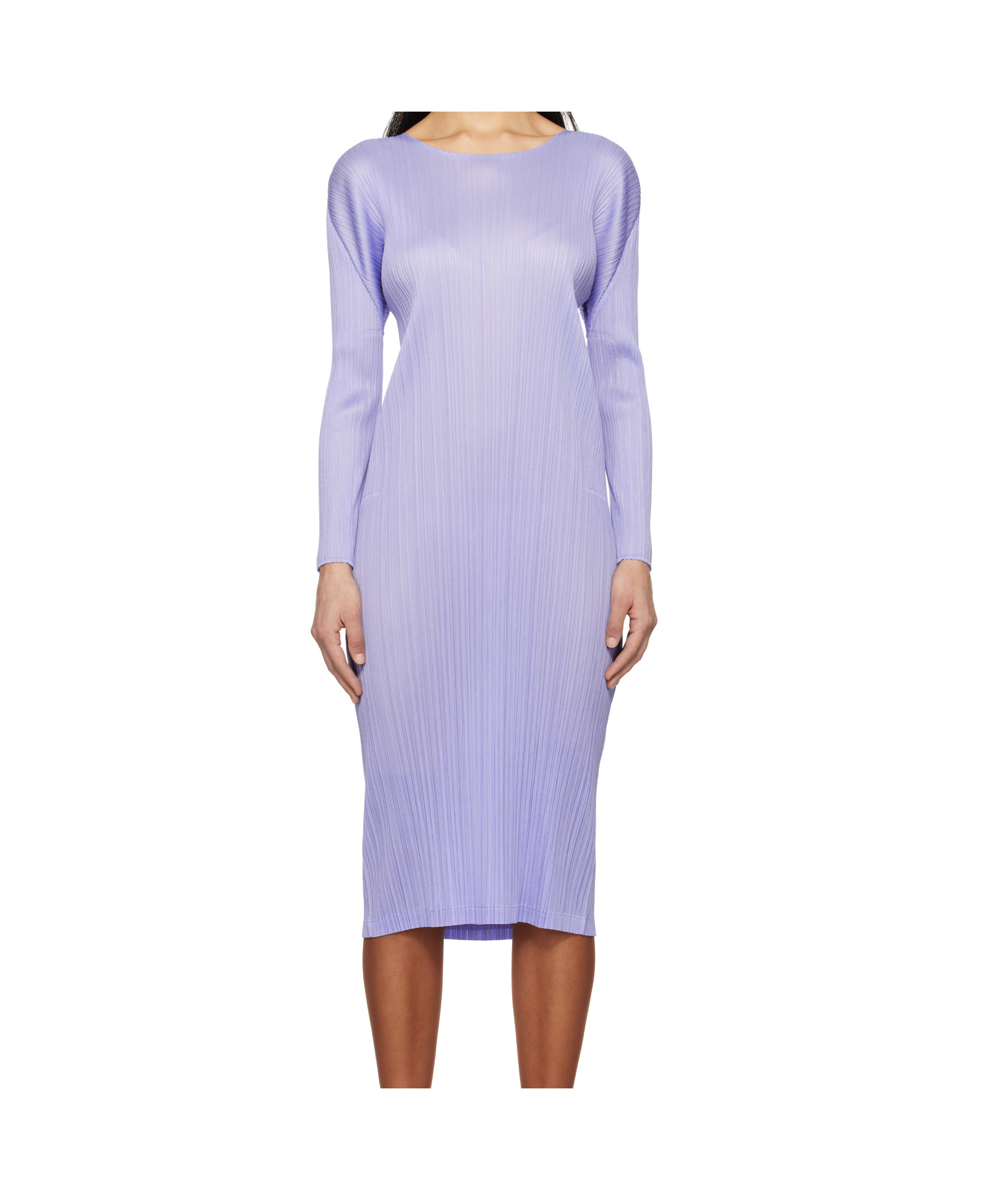 Issey Miyake Blue Monthly Colors August Minidress In Blue