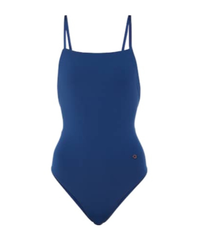 Loro Piana Spaghetti-strap Swimsuit In Blue