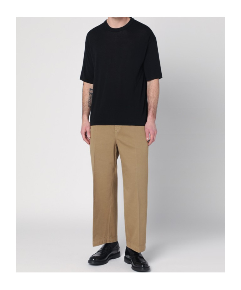 Roberto Collina Knit T-shirt In Black