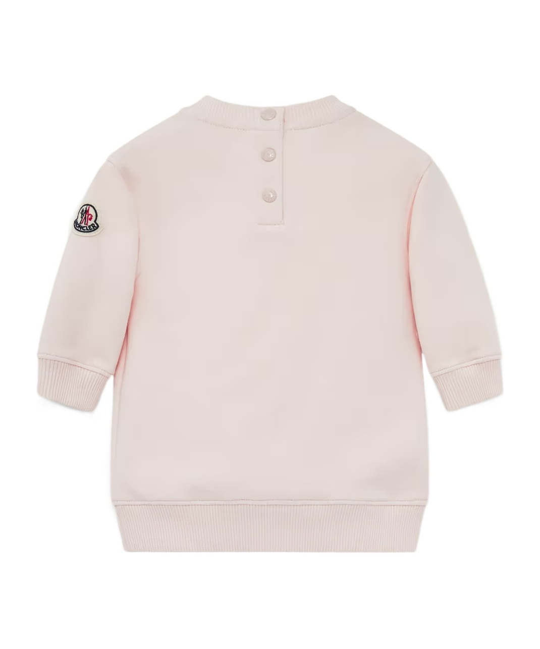 Moncler Long Sleeve Sweater Dress In Pink