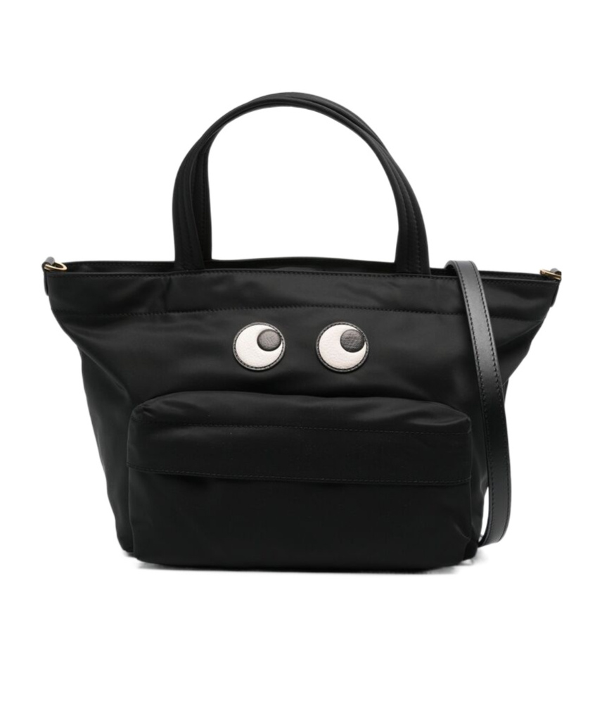 Shop Anya Hindmarch Eye Shoulder Bag In Black