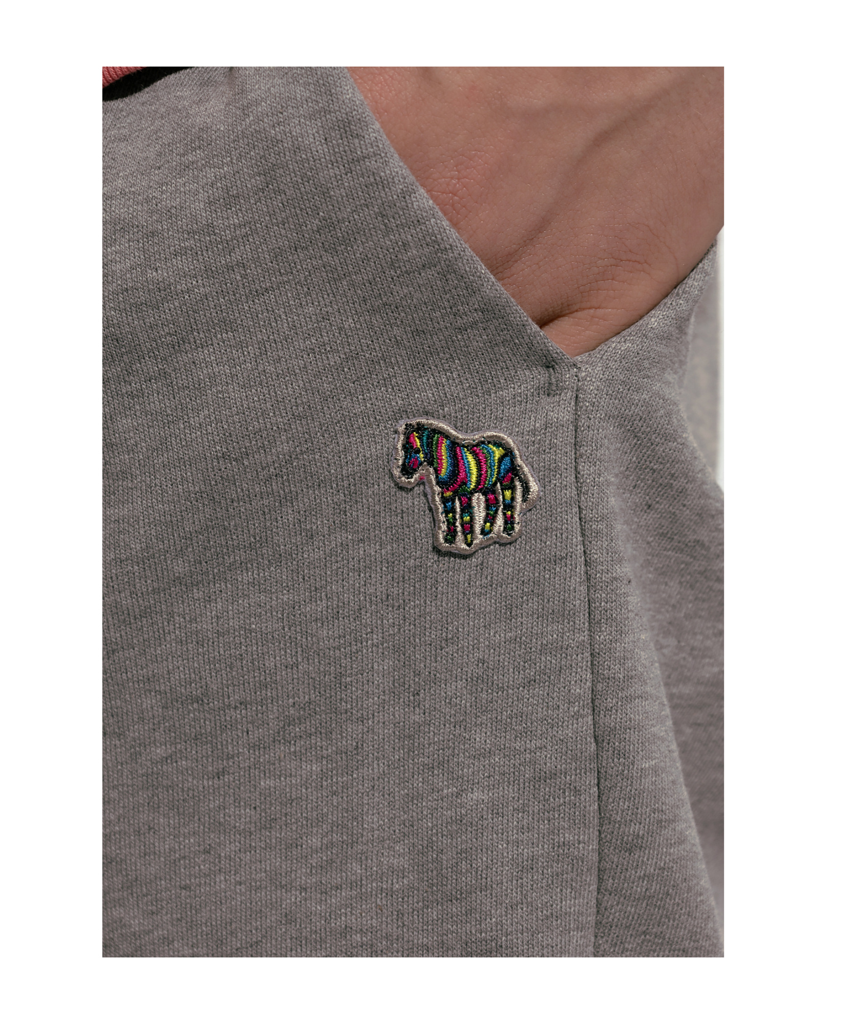 Ps By Paul Smith Zebra-logo Track Pants In Gray