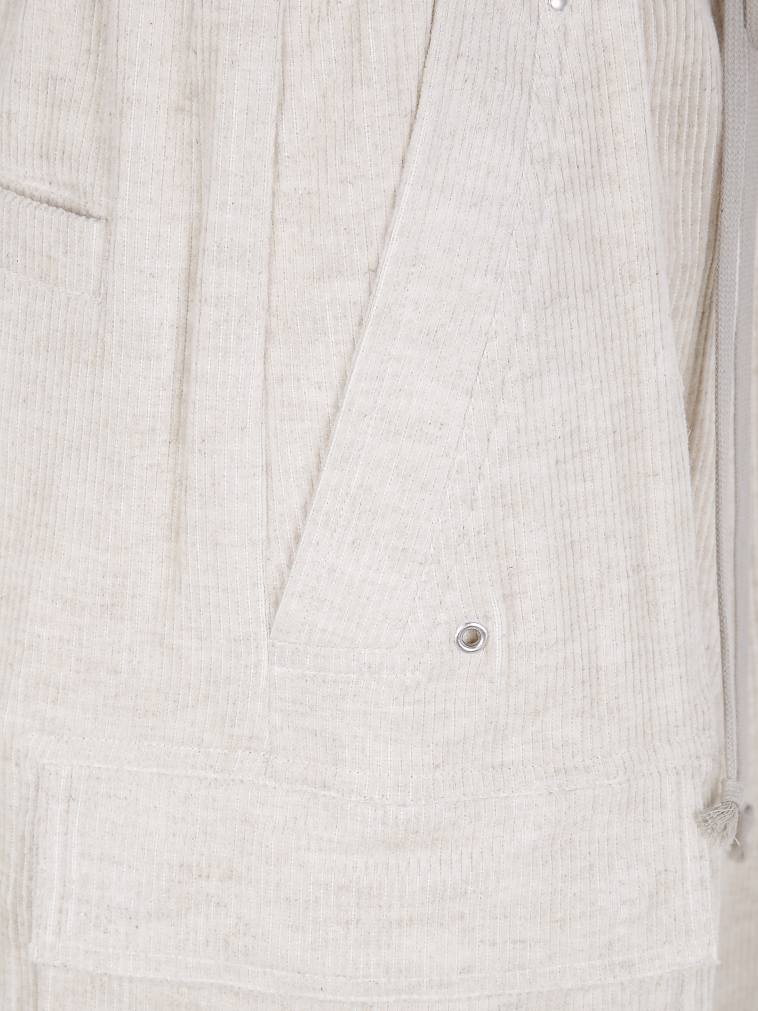 Rick Owens Concordians Drawstring Cargo Trousers In Neutral