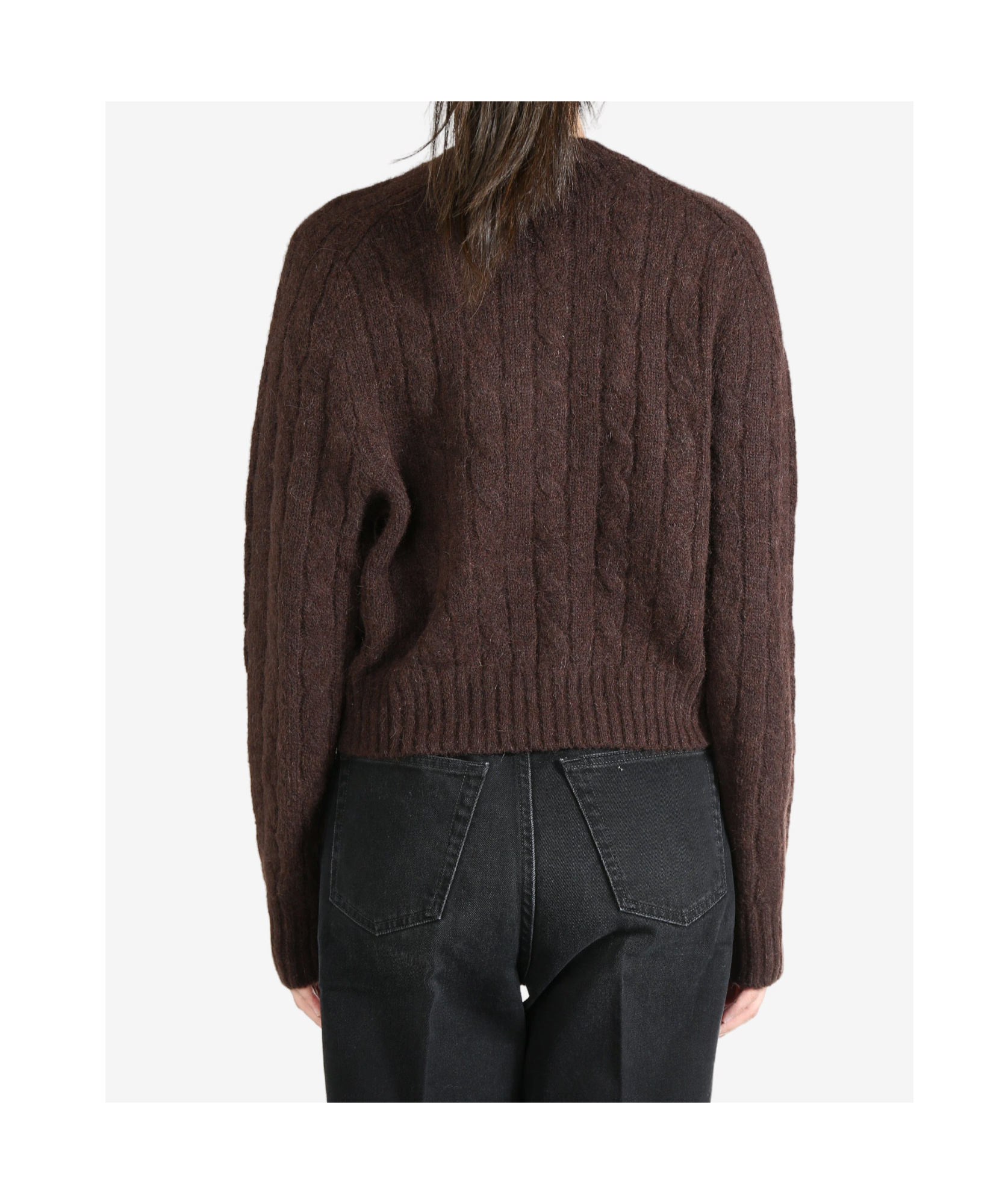Polo Ralph Lauren Cable-knit Jumper In Black