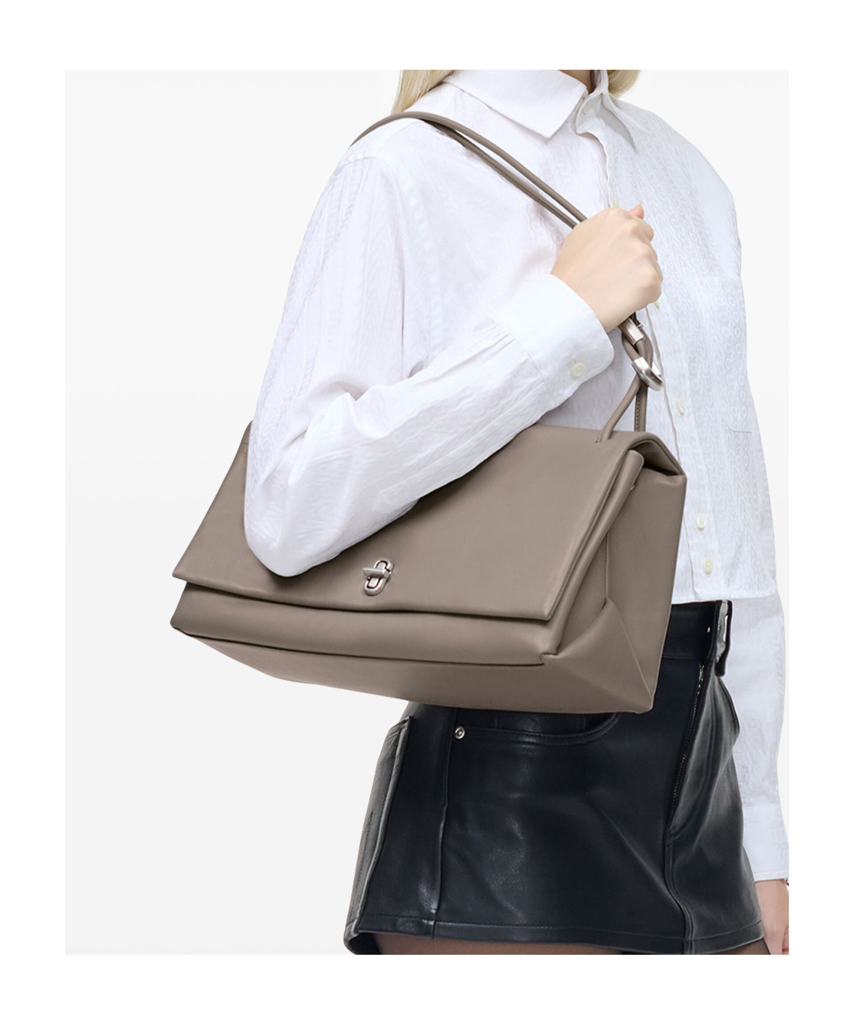 Marc Jacobs Flip Shoulder Bag In Gray