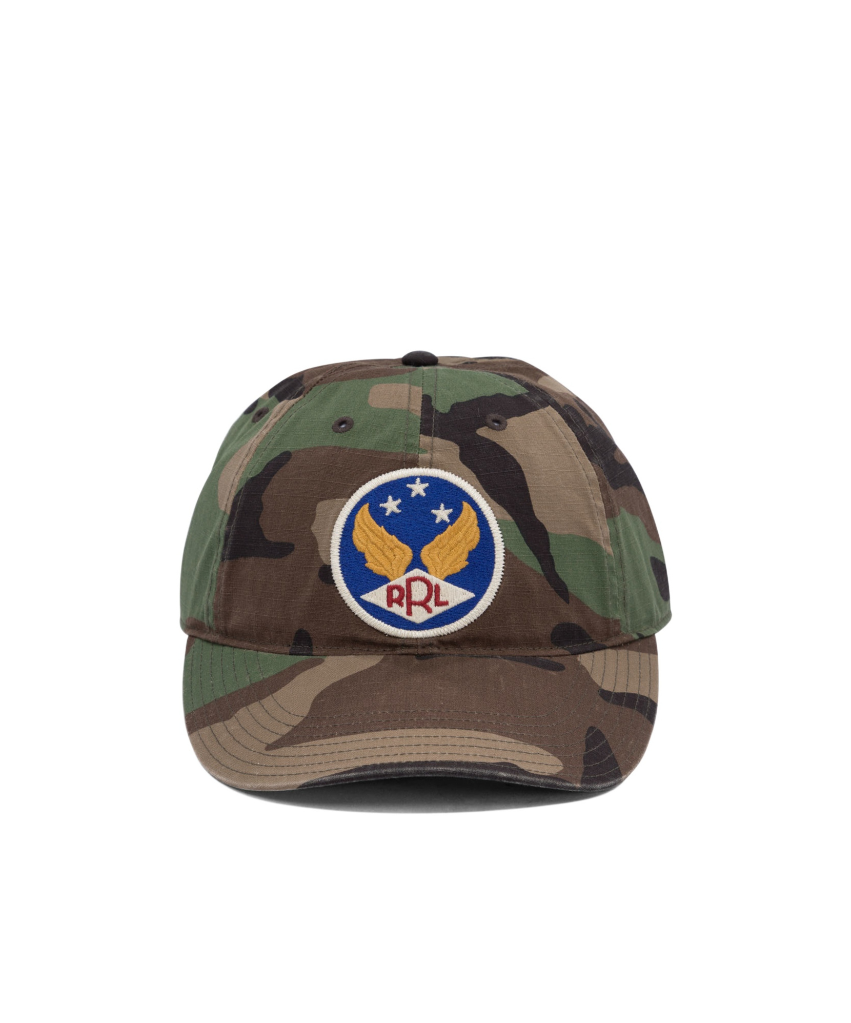 RRL CAMOUFLAGE BASEBALL CAP