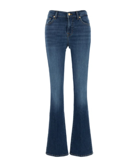 7 For All Mankind Illusion Stretch Bootcut Jeans In Blue