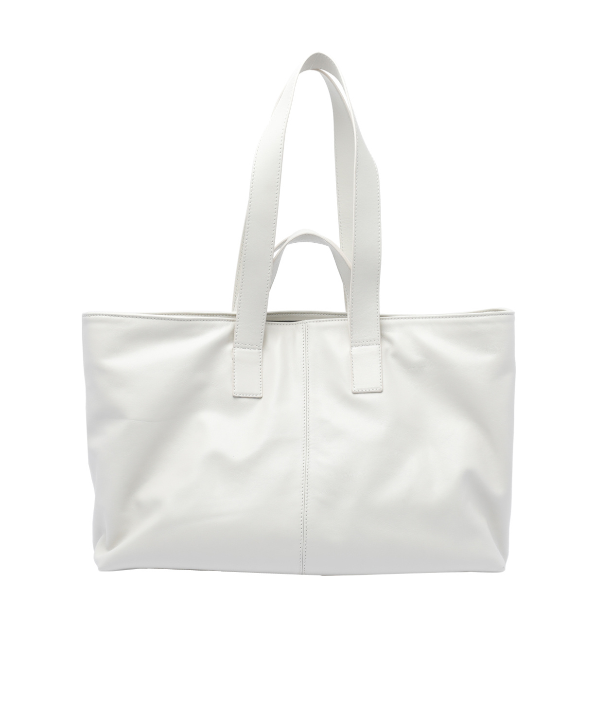 Vic Matie Double Handle Shoulder Bag In White